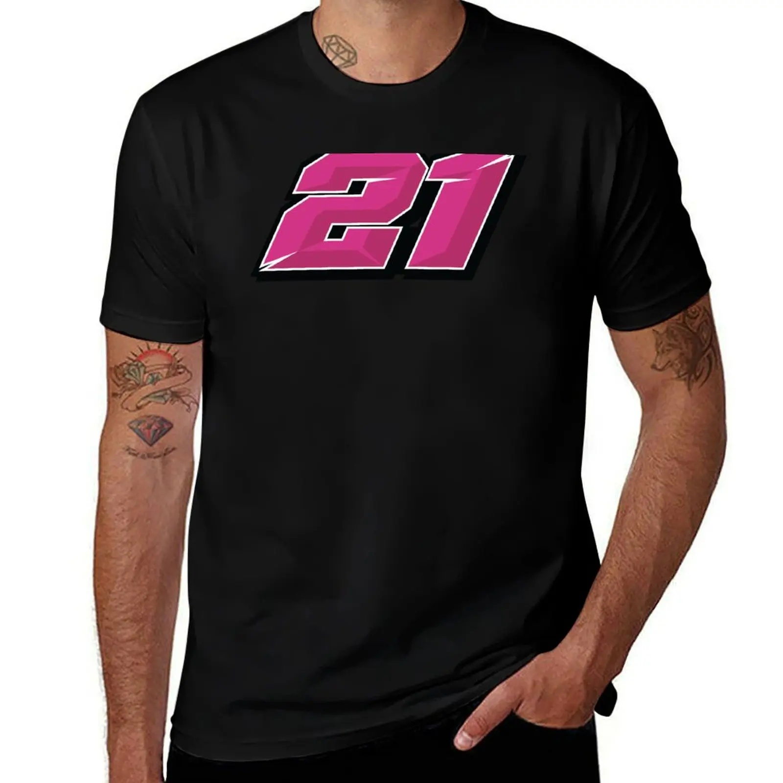 Alonso Lopez Race Number 21 2022 T-Shirt Minimalist Casual Short Sleeve Top