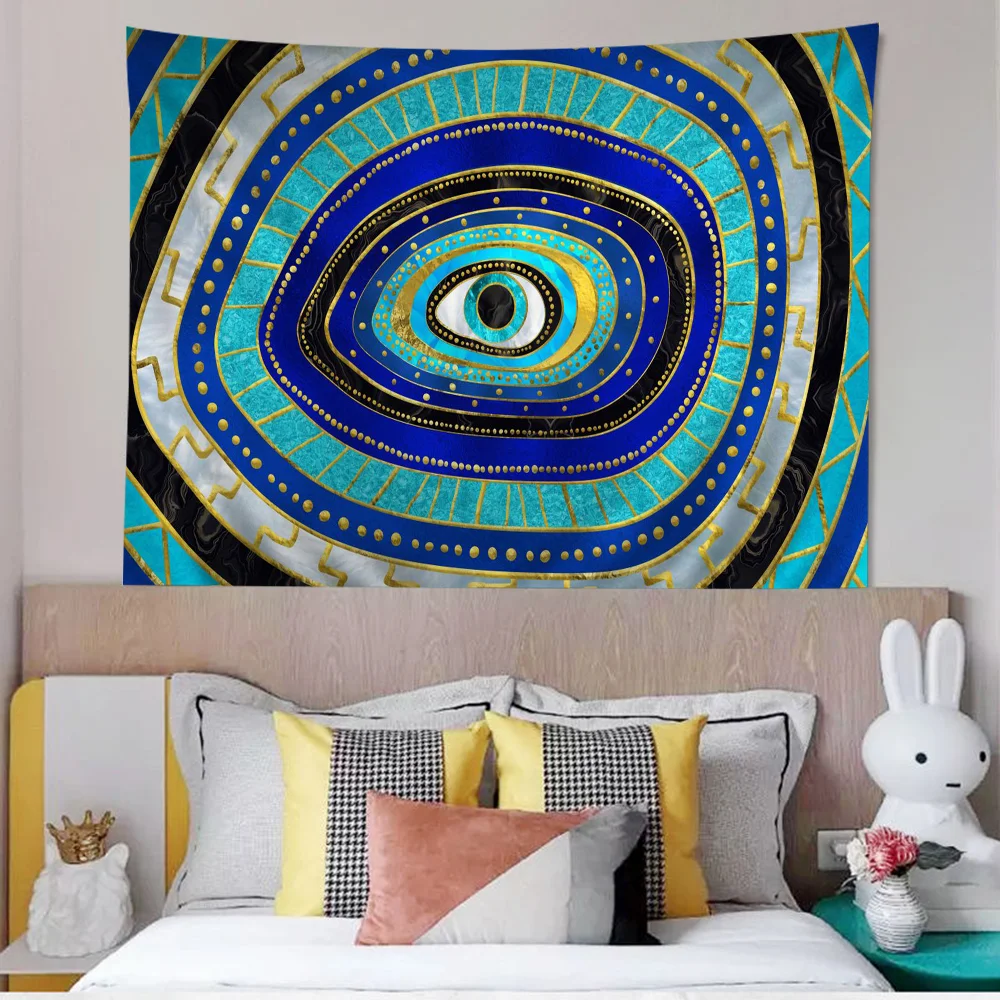 E-Evil E-Eye Printed Large Wall Tapestry Art Science Fiction Room Home Decor Decor Blanket