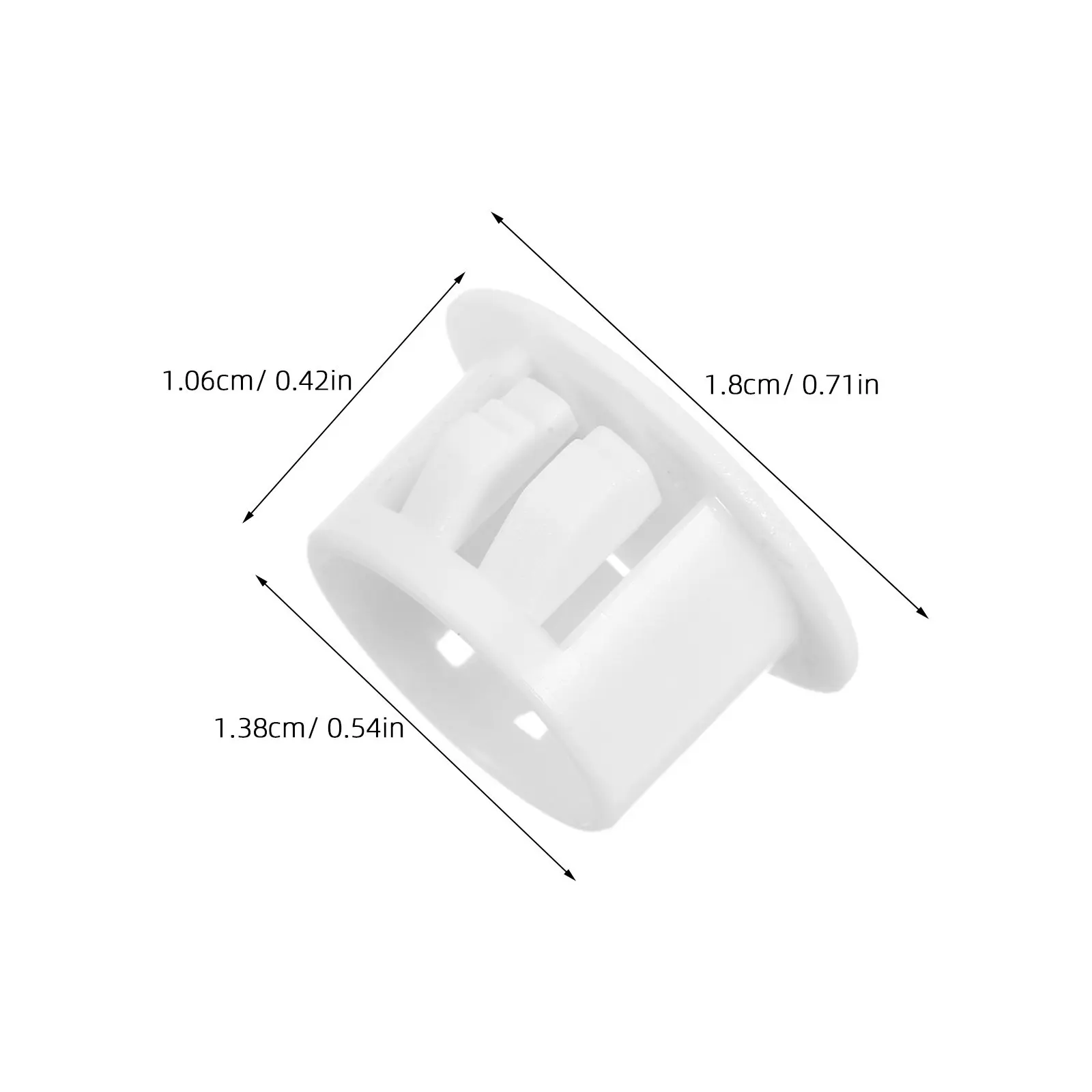100Pcs Round Plastic Hole Plugs 14Mm Snap in Decorative Screw Covers Furniture Cabinet Panel End Caps Plastic Hole Plugs view 2
