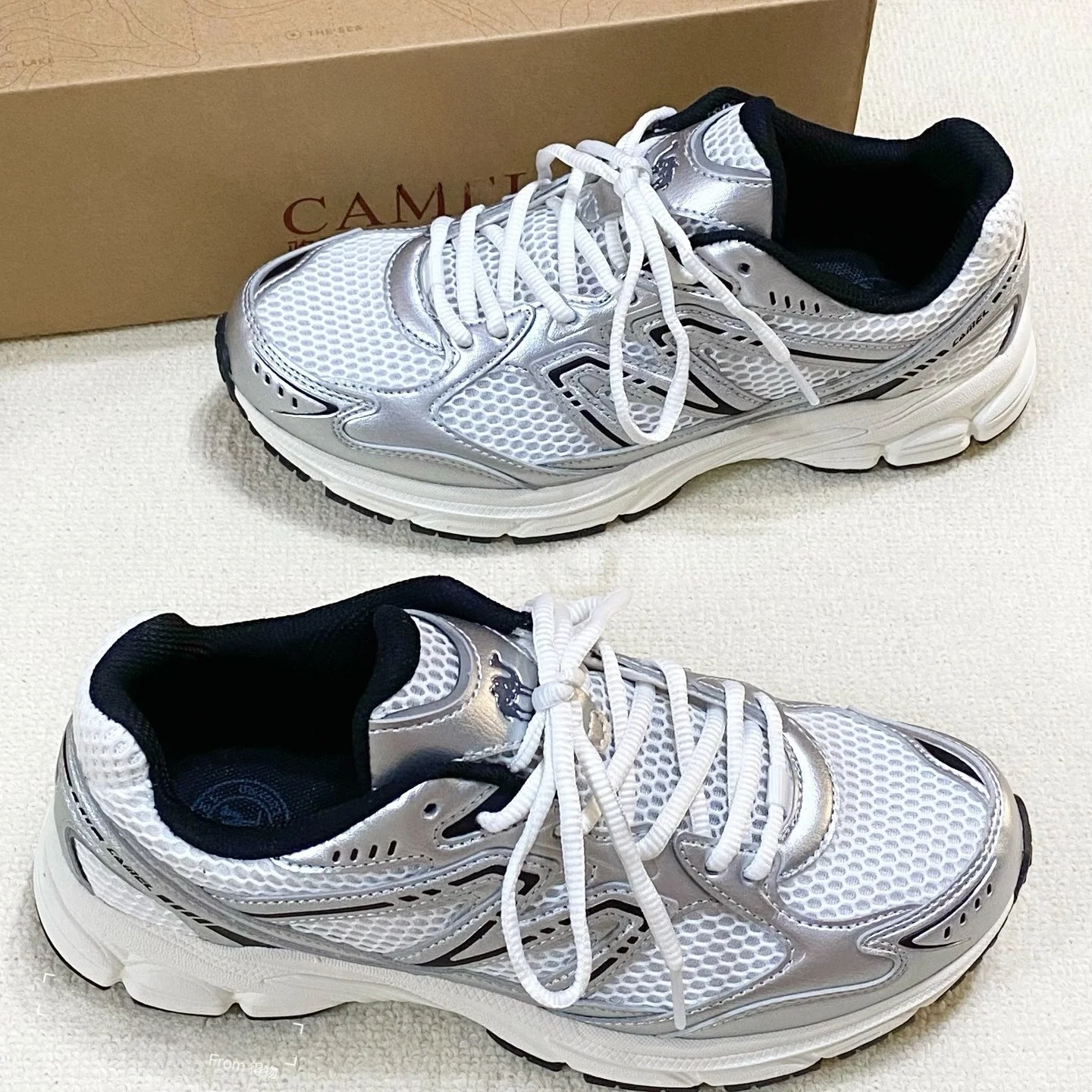

Camel Men's Running oes Breathable Me Retro Dad Sneakers Spring Summer New Sle o Absorption Dync Respira Net