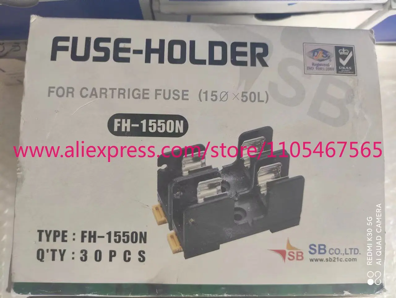 Original imported marine fuse fuse SB-C1 SB-1 UC1 fuse socket FH-1550N