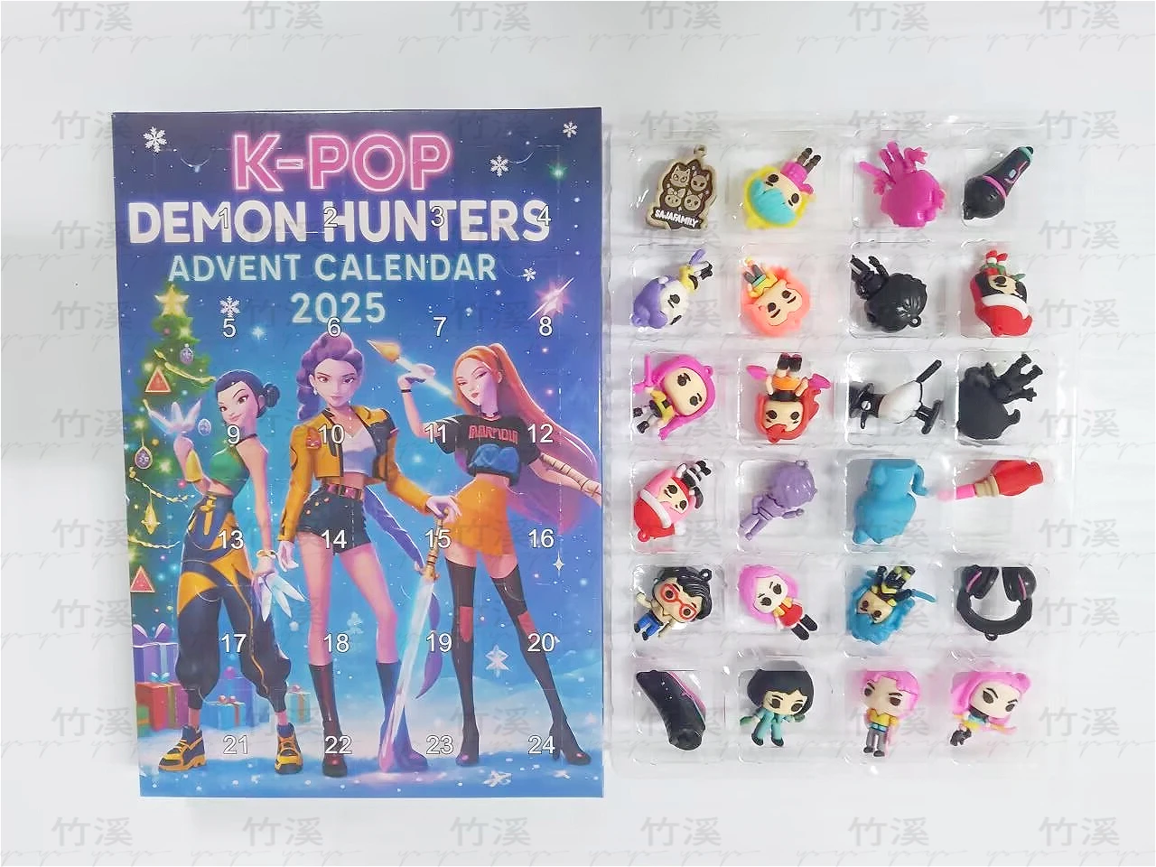 Boîte aveugle mystère - Calendrier de l'Avent de Noël avec personnages de collection. Jouets surprise exclusifs