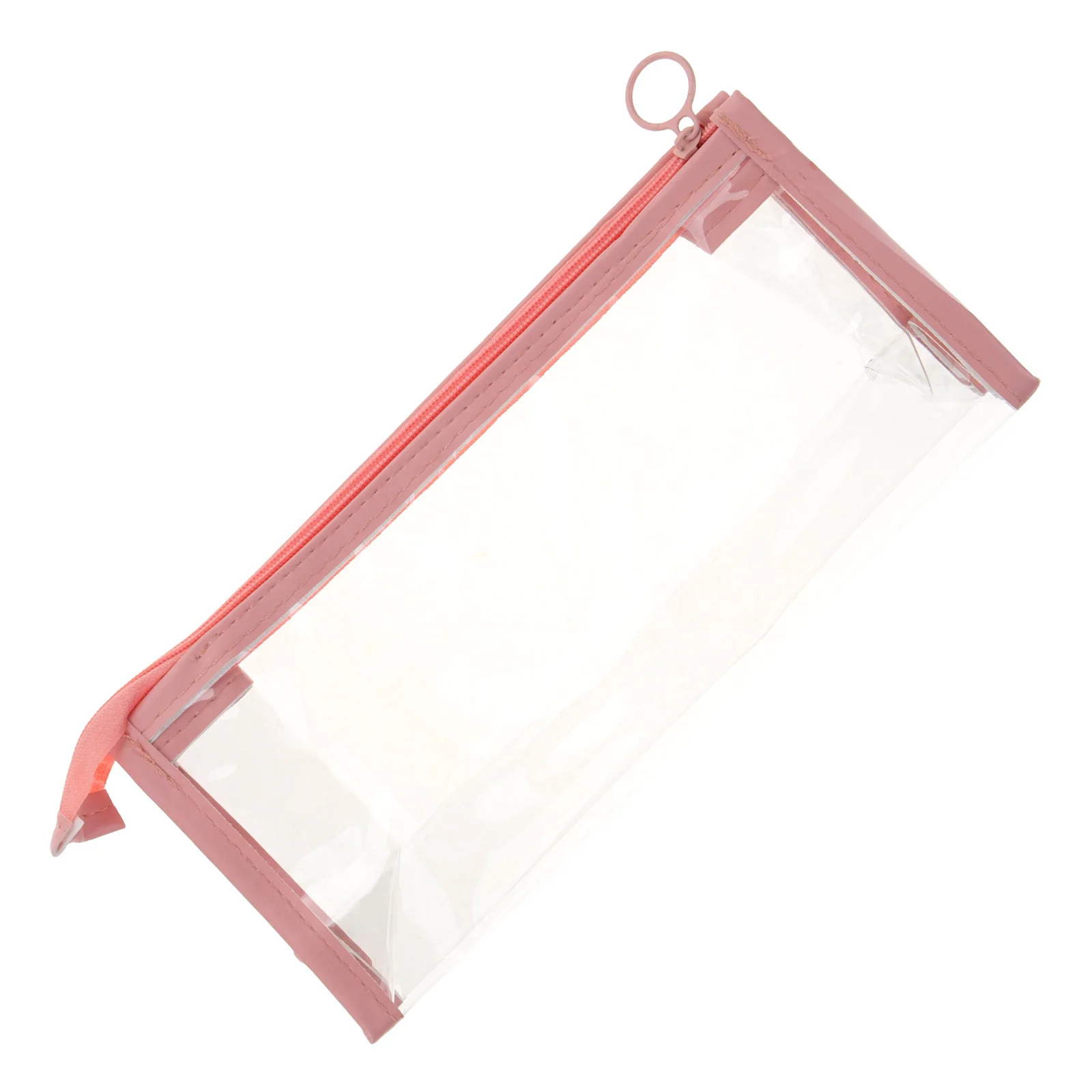 

Clear Toiletry Bag Transparent PVC Travel Makeup Pouch Lightweight Zippered Organizer for Travel Cosmetics and Personal Care