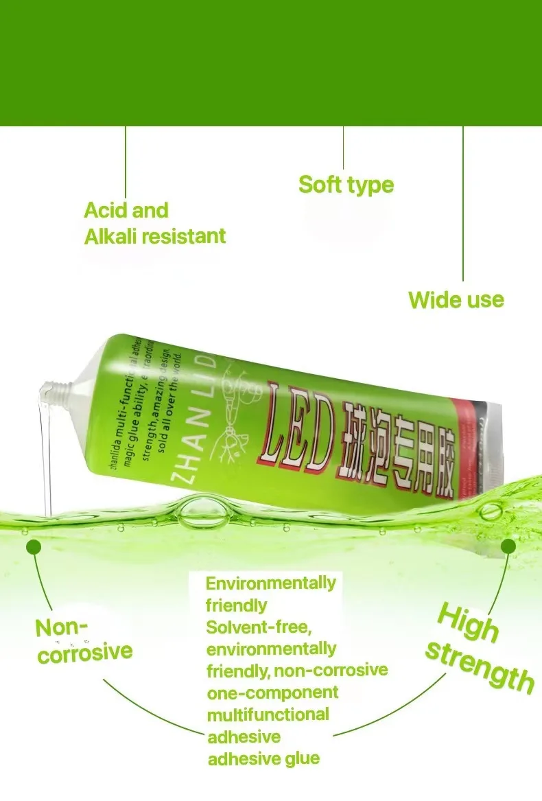 LED Bulb Transparent Glue Protective Cover Bubble Housing Assembly Accessories Lamp With Aluminum Substrate Metal Plastic