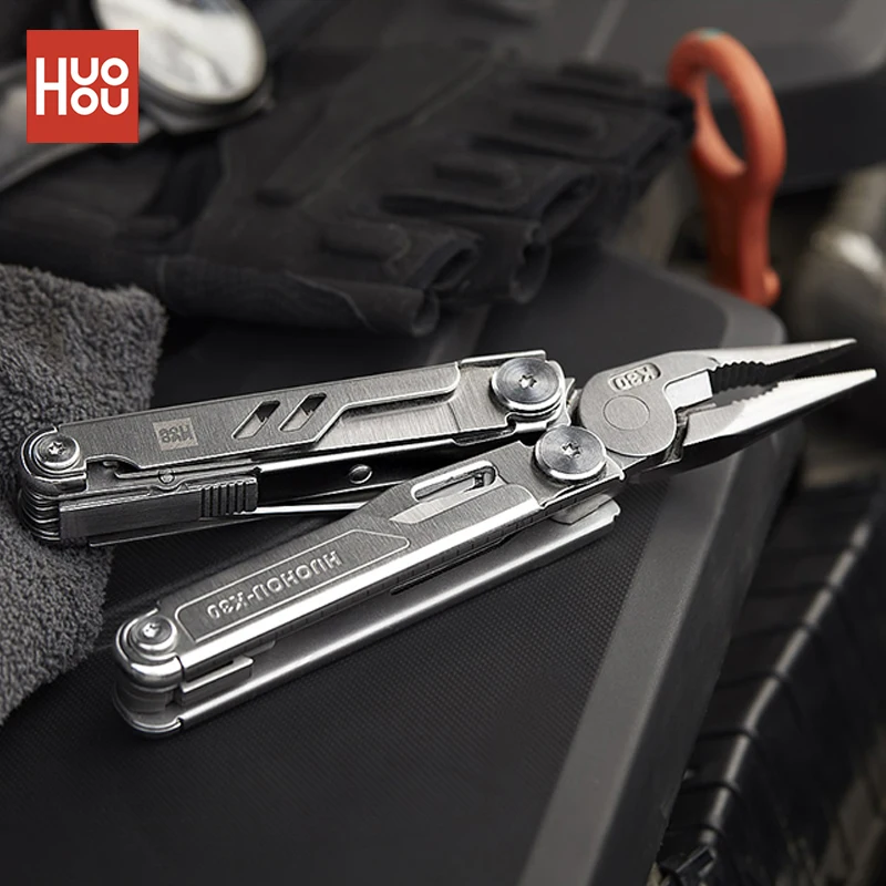 HuoHou K30 Pro 18 In 1 Multitool Folding Plier Pocket Knife Scissors Wood Saw Portable Outdoor Multifunctional EDC Equipment