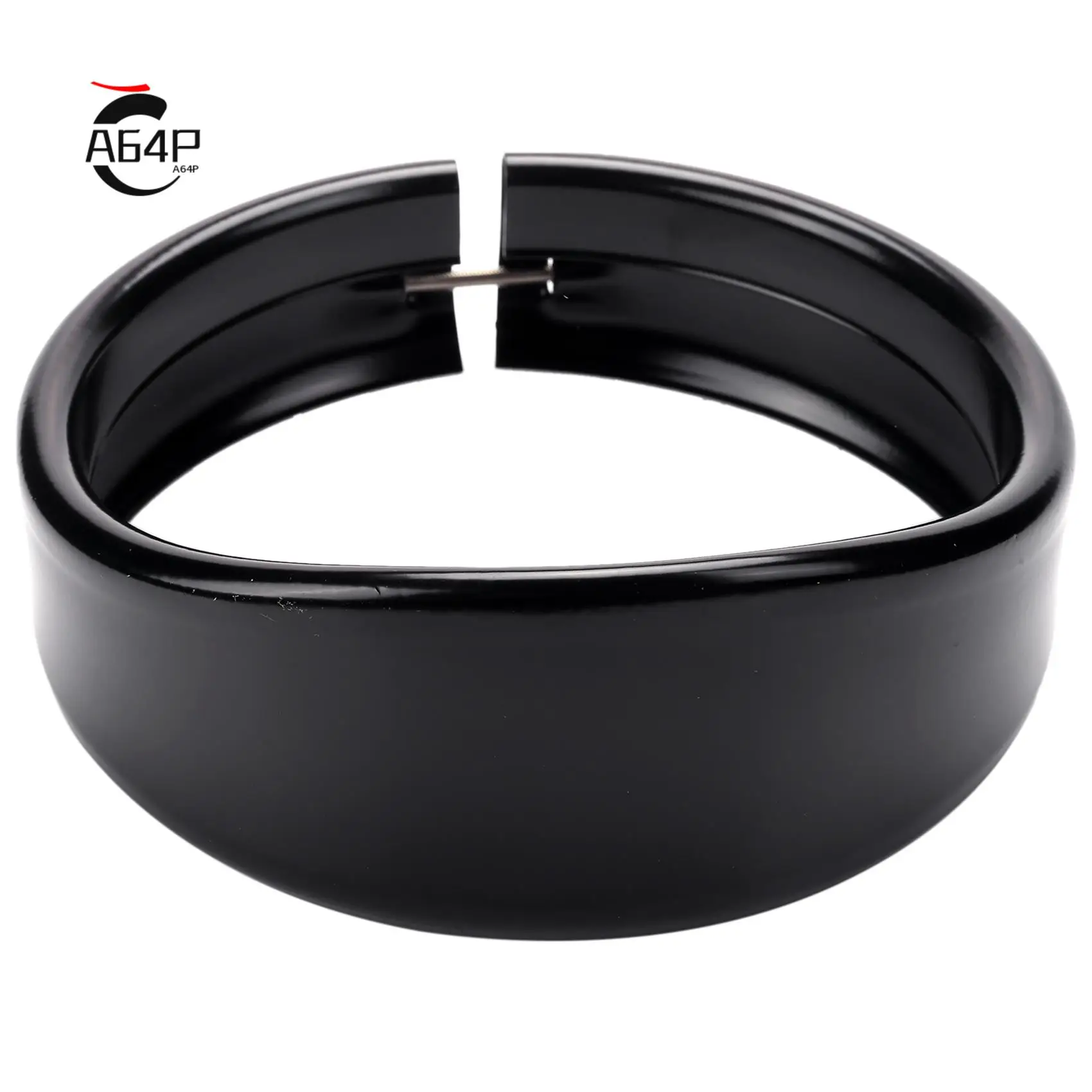 

A64P-Motorcycle Headlight Trim Rings 5.75 Inch Headlight Visor Style Trim Ring Black Decorate Visor Trim Rings Compatible For Ha