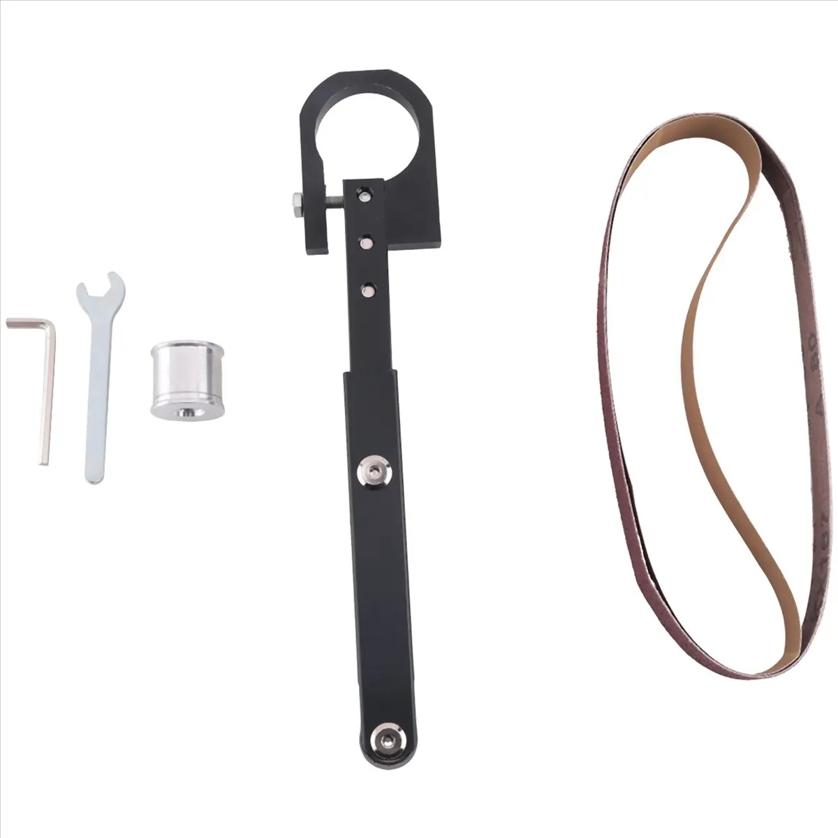 (AIMA) Air Belt Sander Attachment Sander Sanding Belt Adapter Pipe Belt Sander Modified Sand Belt Machine Electric Belt Grinder