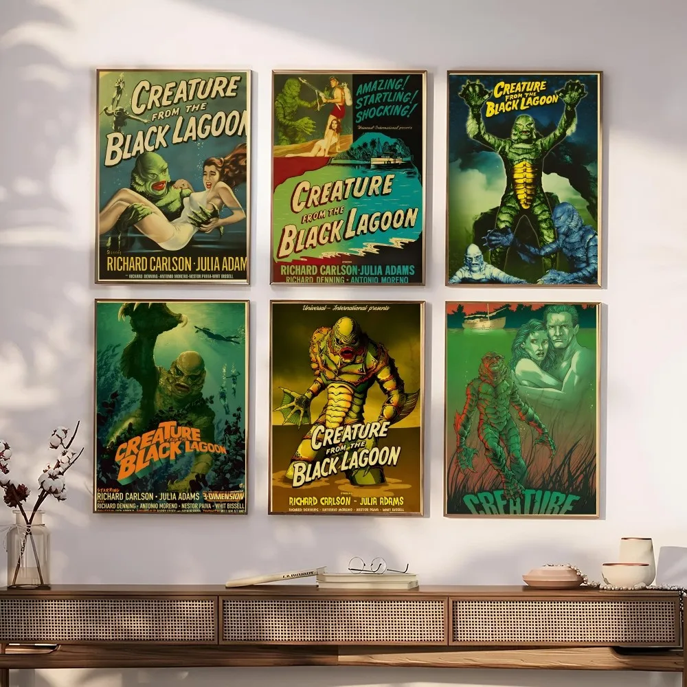 C-Creature From The Black Lagoon Film Poster Paper Print Home Living Room Bedroom Entrance Bar Cafe Art Painting Decoration