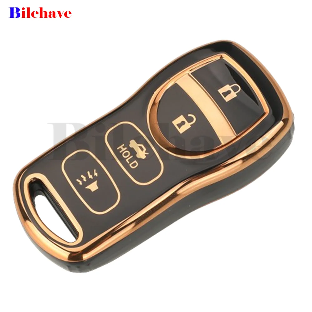 jingyuqin TPU Car Key Case Cover For Nissan Tiida Sentra X-trail T30 Altima Frontier Armada Maxima Infiniti QX56 JA60 FX35 FX 35