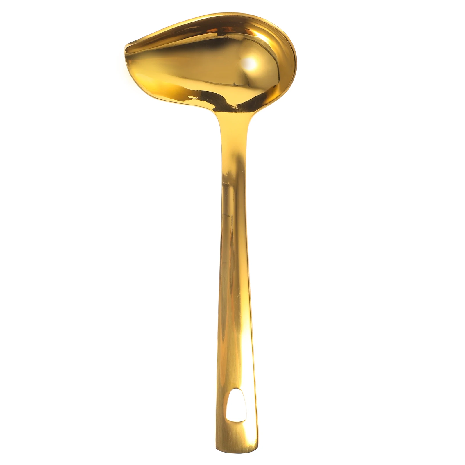 

1pc Stainless Steel Gravy Ladle Soup Oil Spoon Gadgets Oil Spoon Practical Tool Home Restaurant
