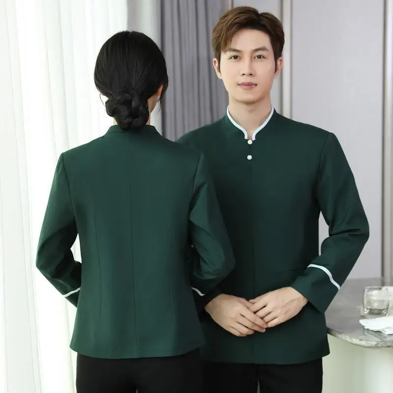 Long Sleeve Cleaning Uniform for Women Hotel Guest Room CleanerPAWorkwear for Property Management Ladies in Autumn and Winter