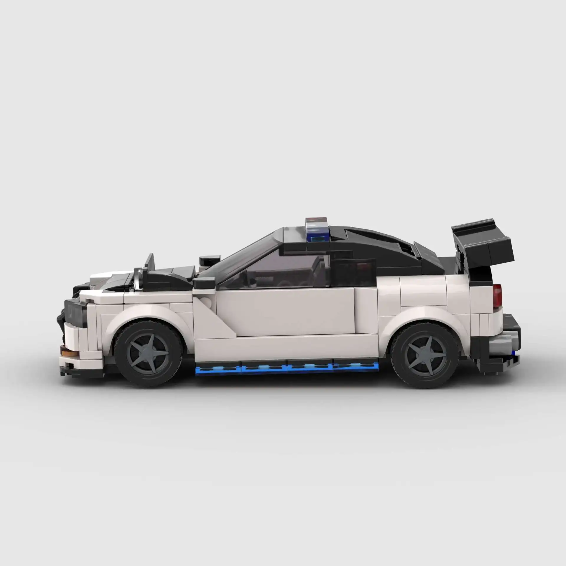 328pcs MOC R34 Police Car Speed Racing Supercar Vehicle Building Blocks Sports Car Bricks Model DIY Toys for Adults Gifts