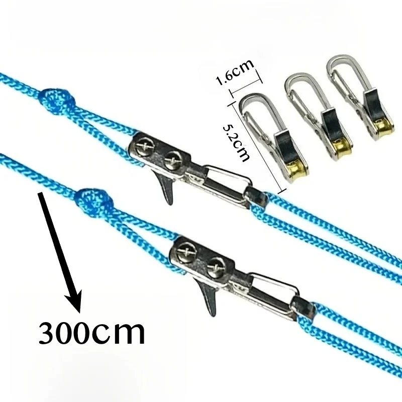 Heavy Duty Retractable Rope Tensioner with Roller Outdoor Camping Tying Tool Portable Clothesline Hanging Clothes Travel Laundry