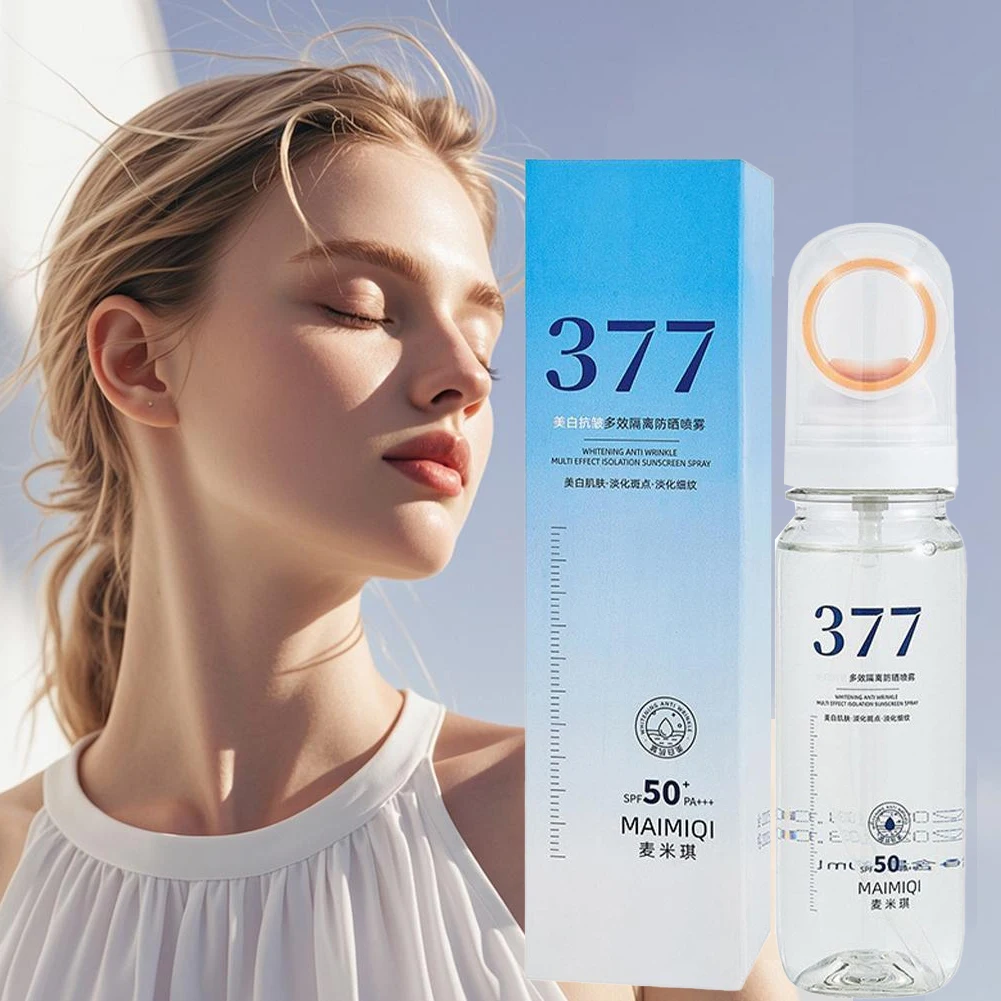 Protector solar Facial portátil, bloqueador solar en aerosol, apto para viajes, control de aceite, bloqueador solar no graso, niebla hidratante, cuerpo Facial