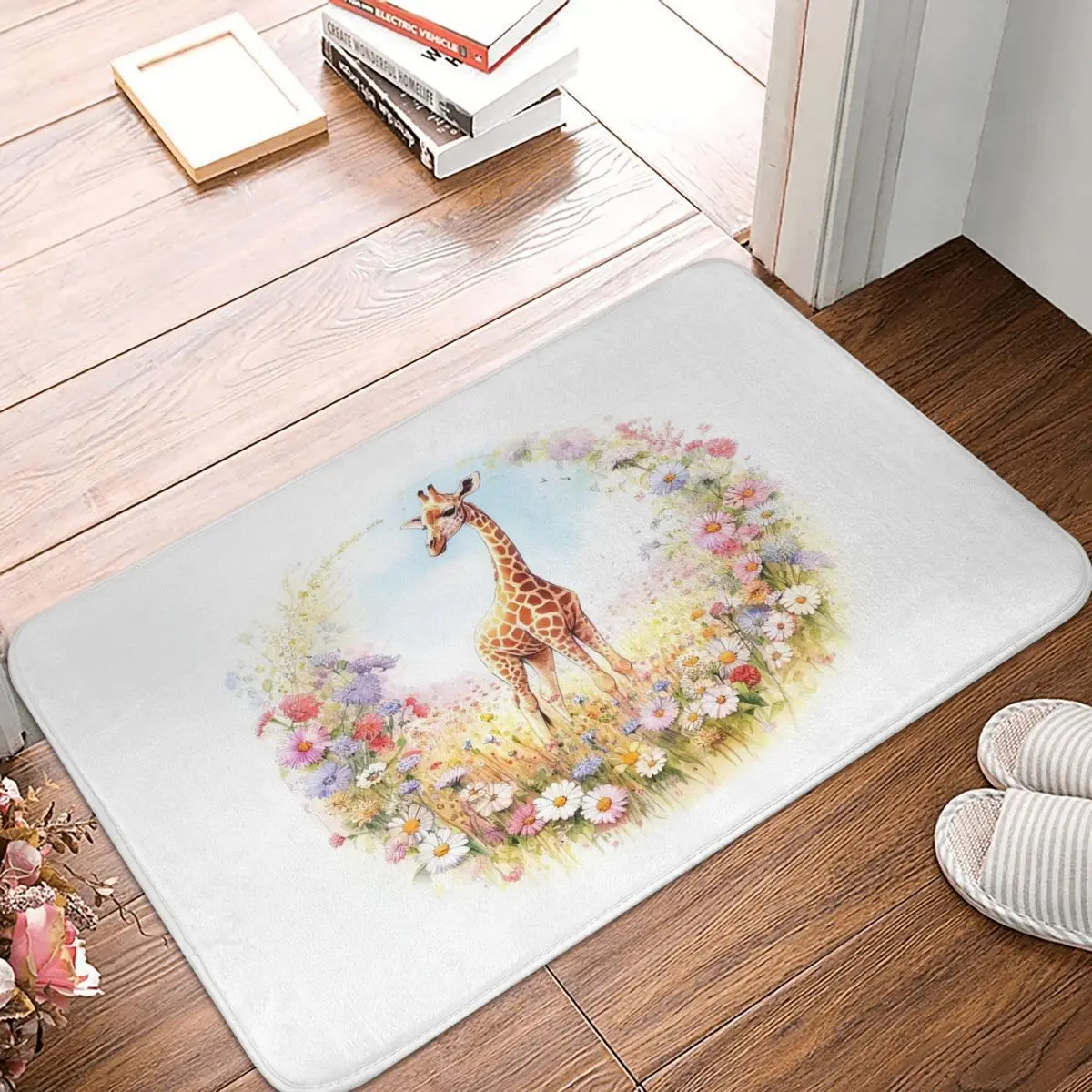 Giraffe Doormat Kitchen Entrance Home Floor Mat Non-slip Carpet Rug for Bedroom Footpad Mats