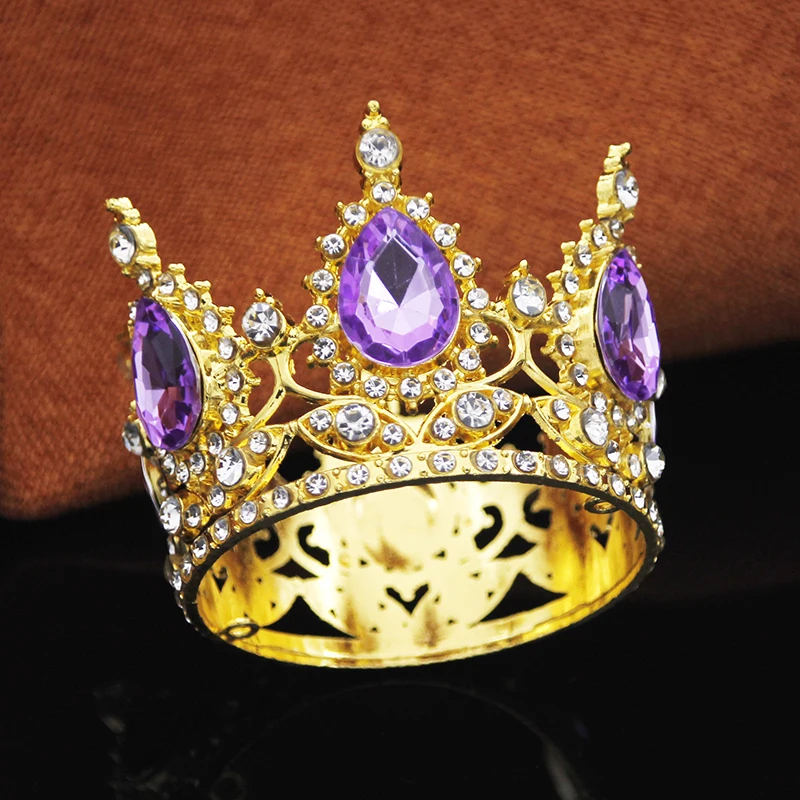 Prinses Kleine Tiara's voor Bruids Bruiloft Bloem Decoratie Cake Crown Topper Meisjes Verjaardagscadeau Diadeem Sieraden Accessoires