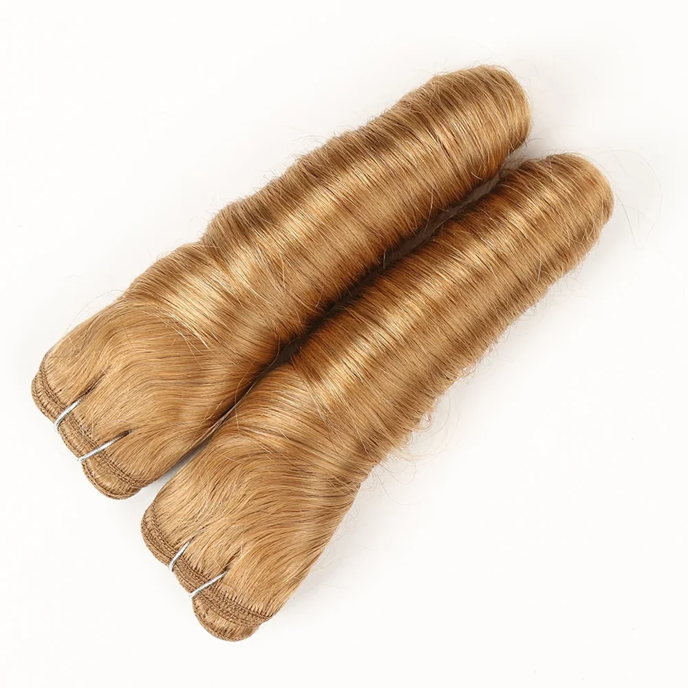 Mel Louro-Natural Extensão Do Cabelo Humano Pacotes, Cabelo Brasileiro Weave, onda solta, à venda, 2pcs por pacote