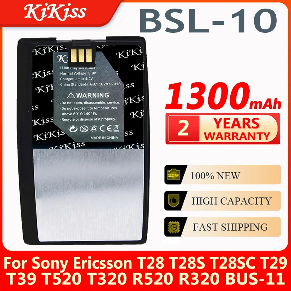 

Аккумулятор KiKiss BSL10 BSL-10 1300 мАч для Sony Ericsson T28 T28S T28SC T29 T39 T520 T320 R520 R320 BUS-11