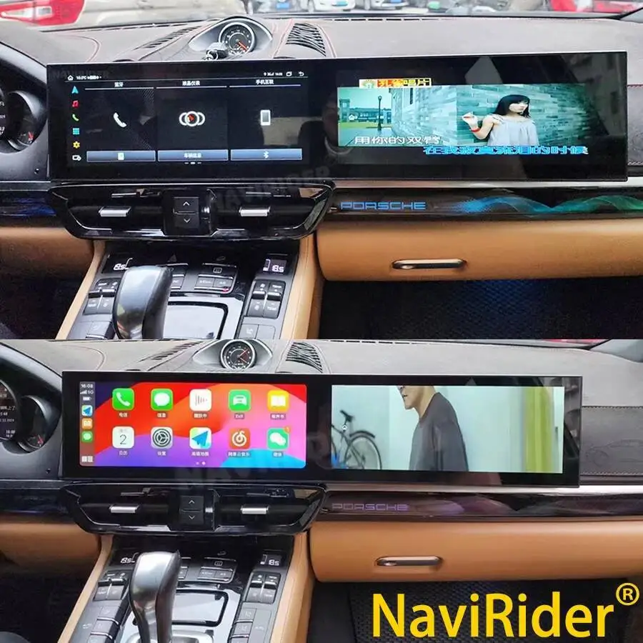 Upgraded Dual Screen Android CarPlay GPS Multimedia Video Player for Porsche Cayenne 2011-2017 12.3'' Interactive Auto