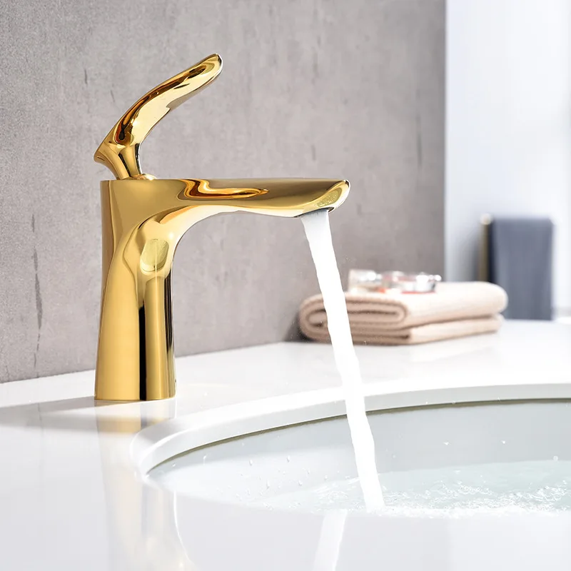 Premium Classic Single Handle Bathroom Faucet - High Quality Hot and Cold Water Basin Tap for Toilet Countertop and Vanity Sink