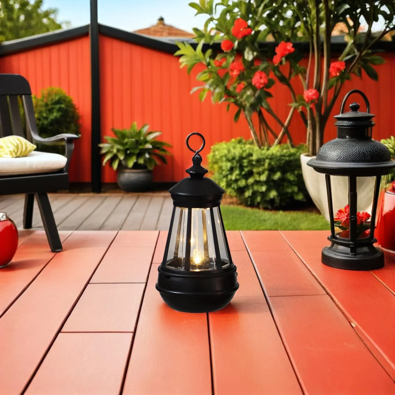

Solar Night Light Artistic Plastic Hanging Lamp Solar Lantern Waterproof Garden Yard Decoration Lighting