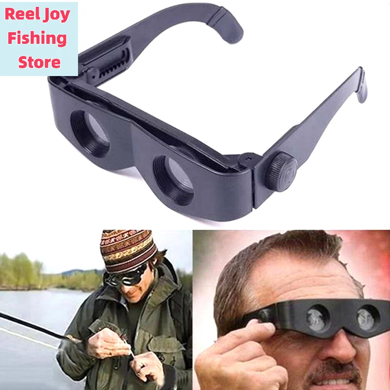 【Glasses Fishing Focus Adjustable Professional Binoculars Telescope Magnifier Glasses Hands-Free Wearable For Theater TV Sight】