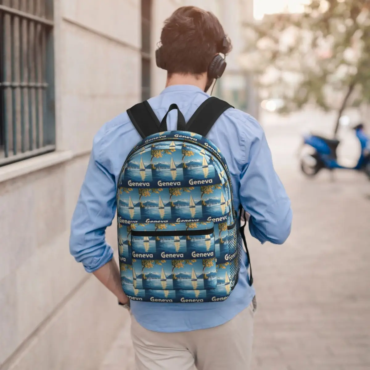 

Discover The Enchanting Allure Of Geneva Backpack Student BookBag Kids School Bag Laptop Shoulder Bags for Men Women