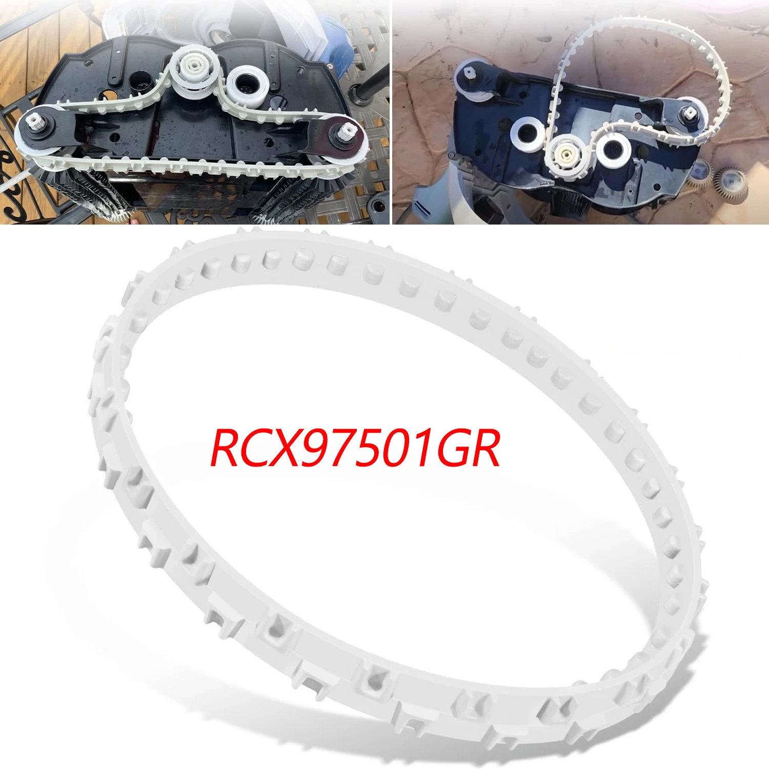 MX RCX97501GR Drive Track Belt Replacement Fit for Hayward SharkVac XL Robotic Pool Cleaner, Long-Lasting Rubber