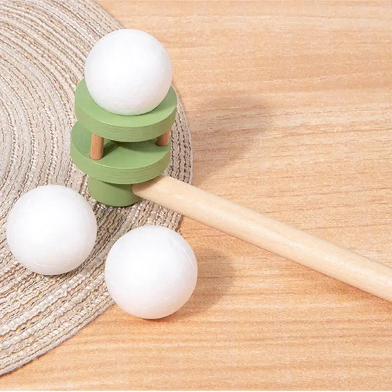 Classic Floating Ball Game Interactive Blowing Pipe Ball Educational Montessori Toy Juggling Balance Coordination Breath Trainin