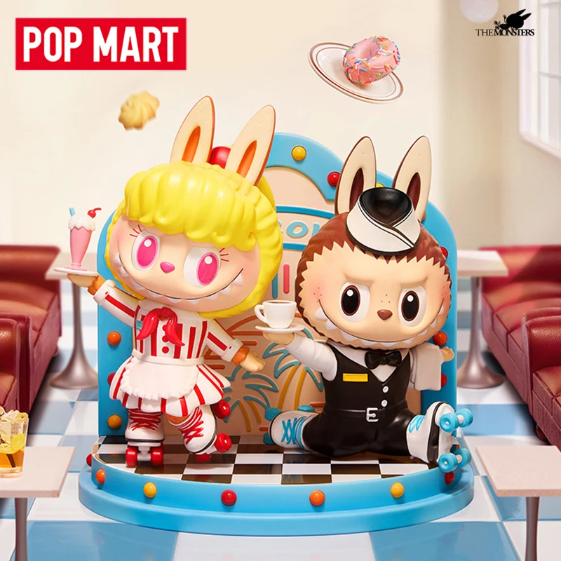 

POP MART LABUBU THE MONSTERS Cafeteria Series Mystery Box Genuine Blind Box Guess Toys Bag Ornament Figurines Home Decor Desktop