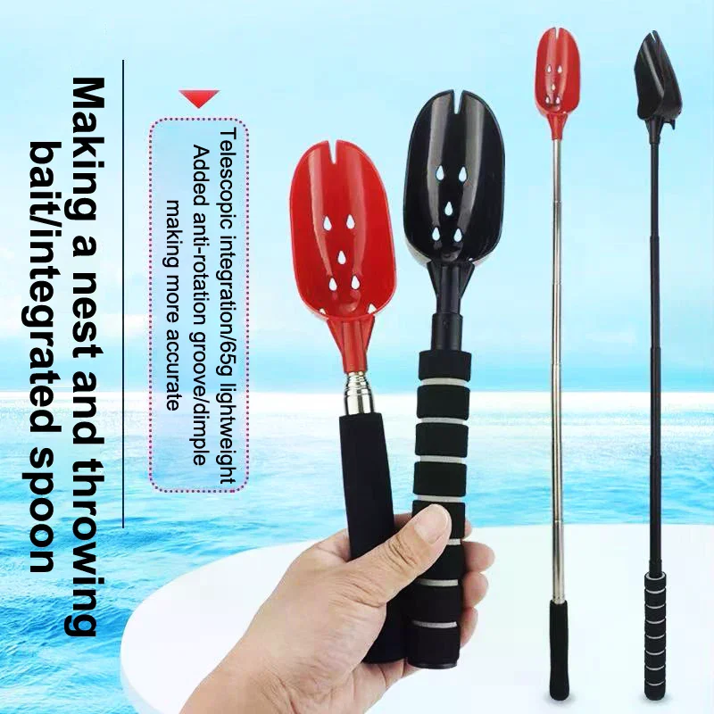 Leichtes Angelzubehör mit einziehbaren Fischköder-Wurflöffel und langem Griff