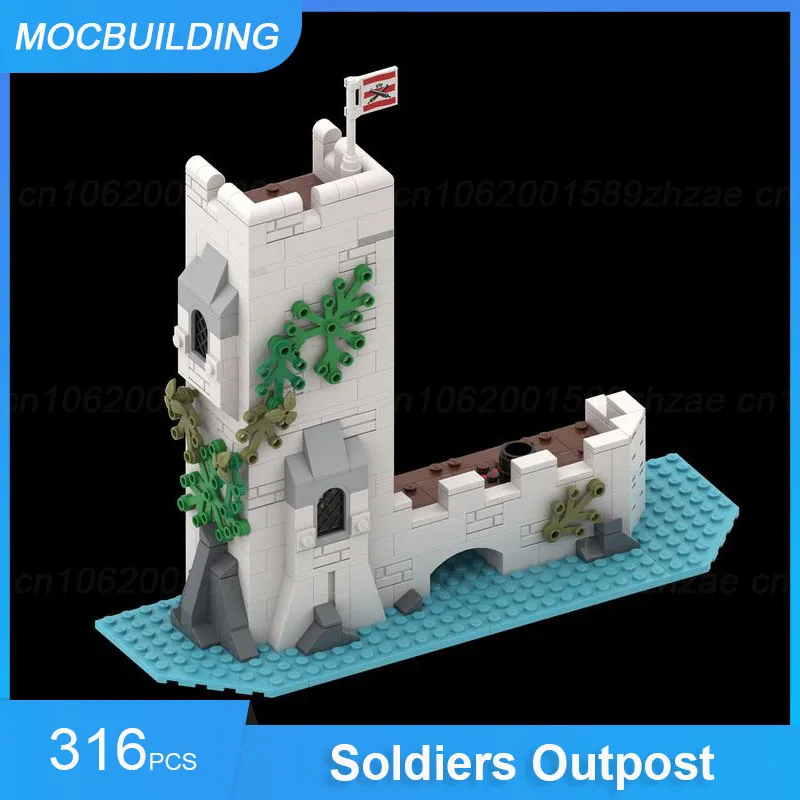 MOC Building Blocks Sabre Island & Wall & Cannon Cove & Broadside\'s Brig & Soldiers Outpost Model Assemble Bricks Display Toys