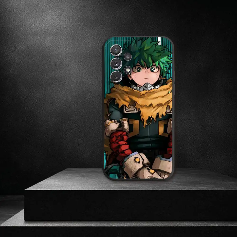 My Hero Academia D-Deku Phone Case For Samsung S 25,24,23,22,30,21,10,9,Ultra,Plus,Lite,FE,4,5G Black Soft Case