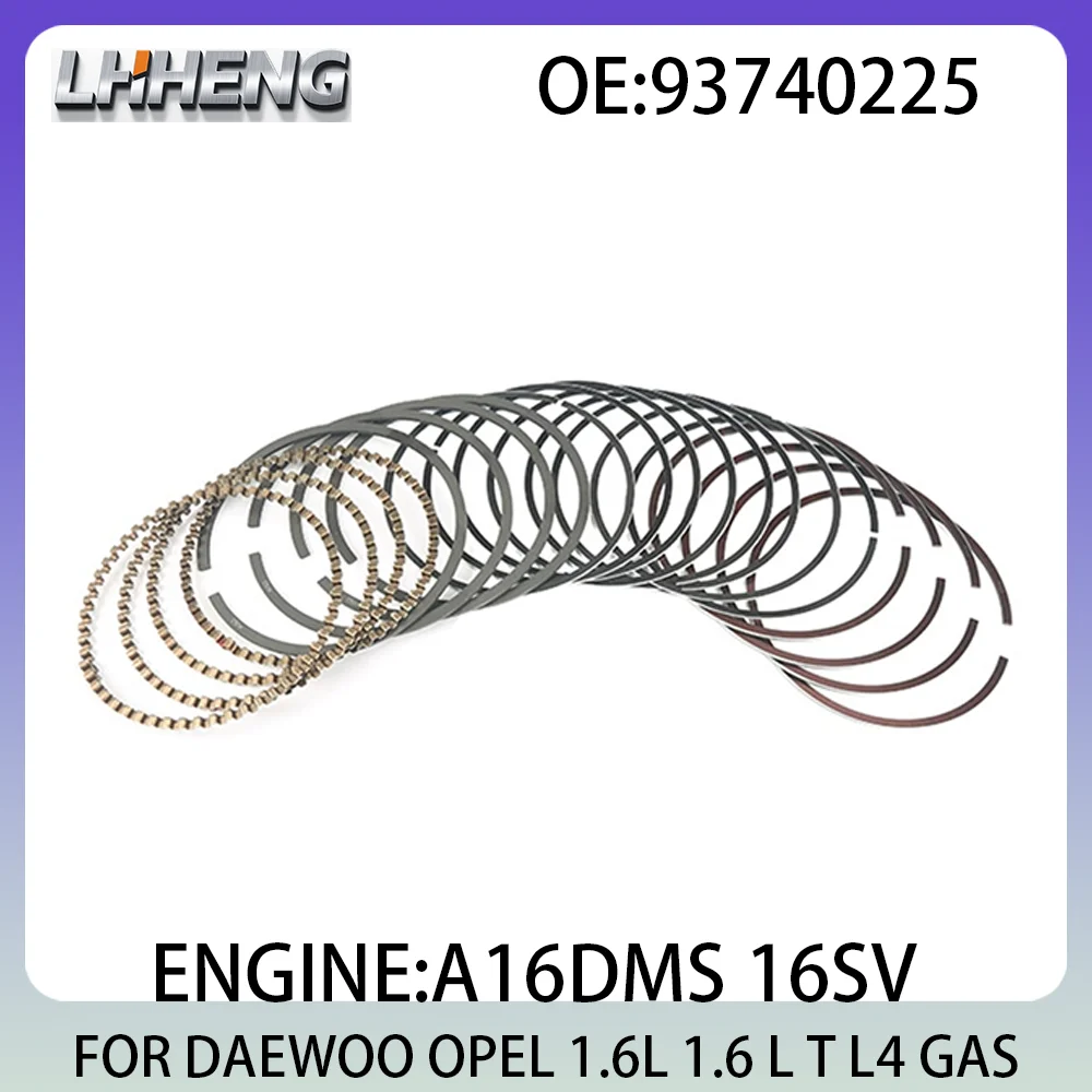

Поршневые кольца двигателя A16DMS ДЛЯ DAEWOO LACETTI LANOS NUBIRA OPEL ASCONA ASTRA CORSA KADETT 1.6L 1.6 L T L4 GAS 1986-2005 93740225