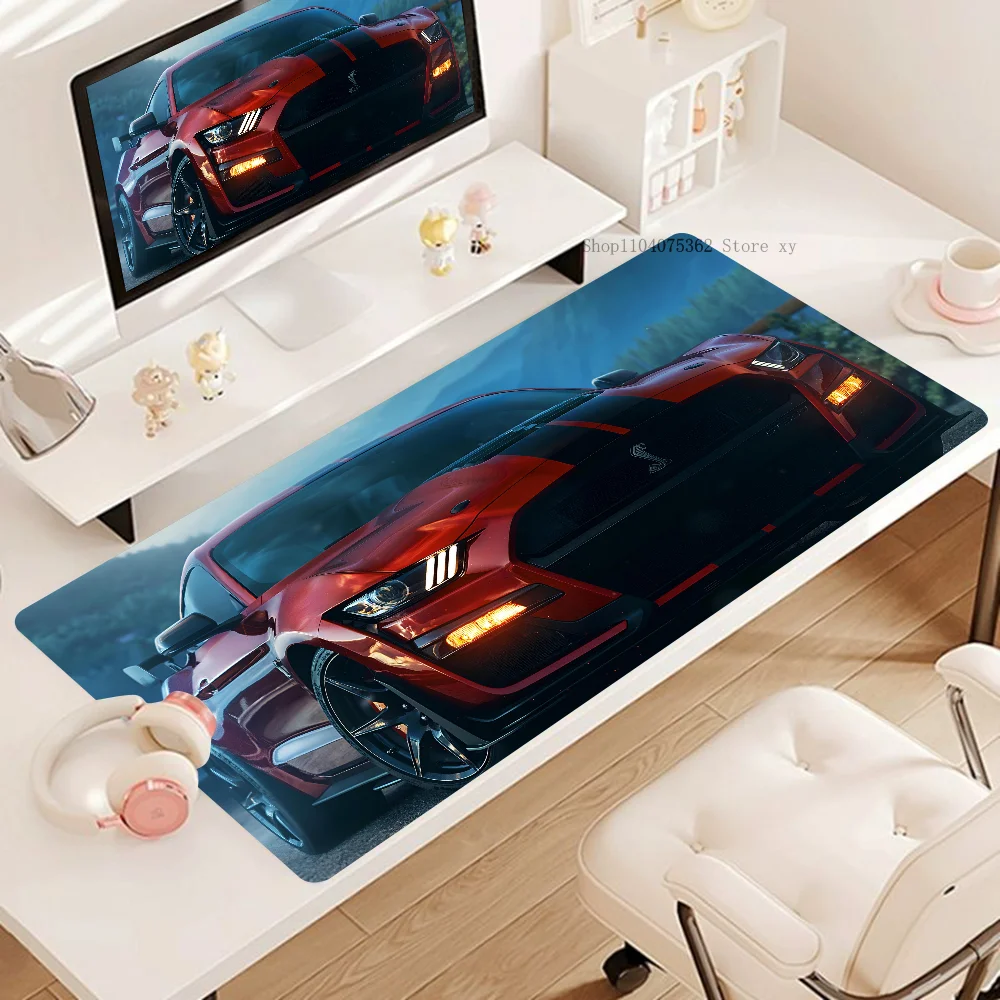 Tapis de souris C-Cool Car F-Ford Mustang, tapis de bureau non ald, adapté pour le bureau, la culture, les médicaments, les sports électroniques, le jeu, clavier média