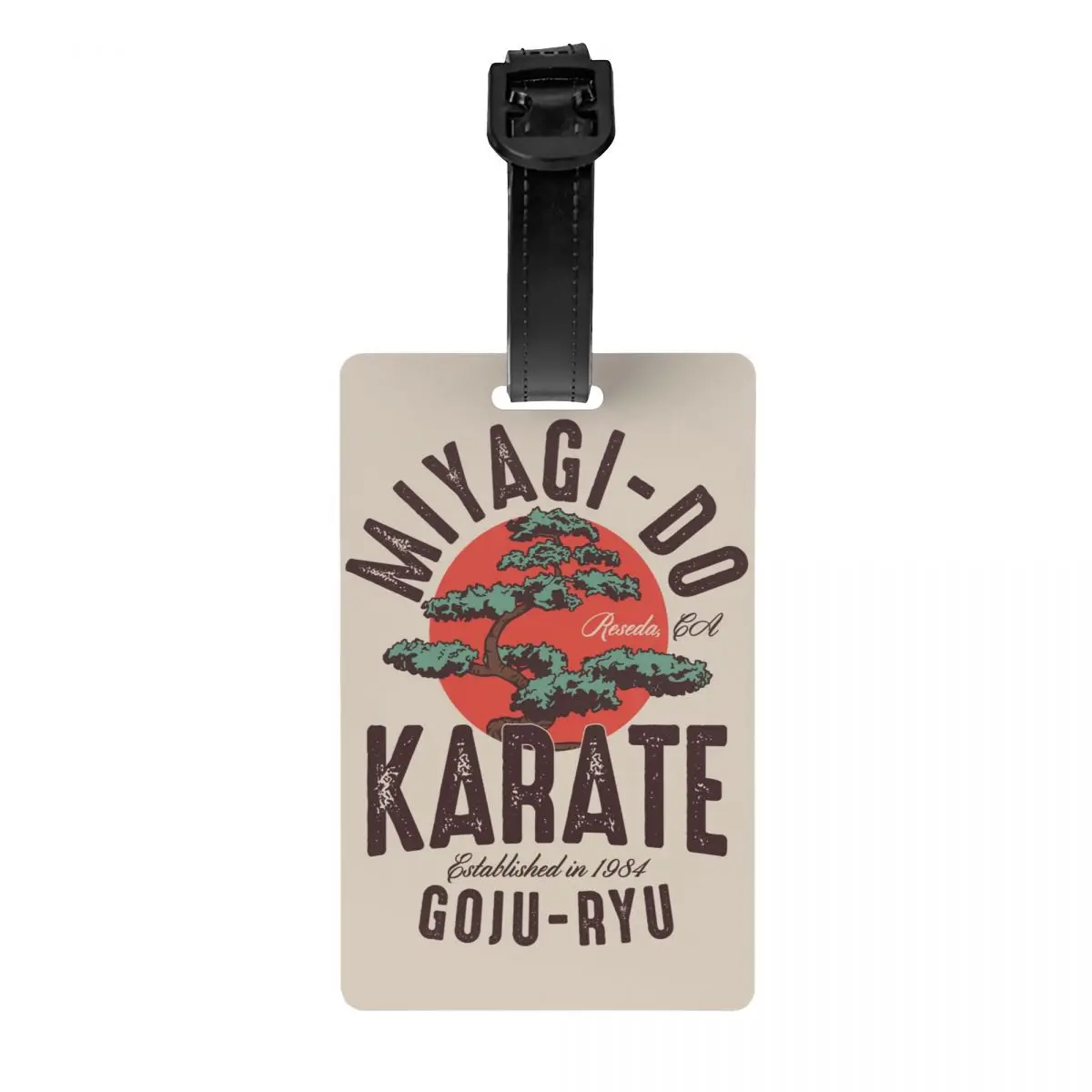 Miyagi Do Karate Kid bagaegae Tag ochrona prywatności japońska Cobra Kai Kung Fu etykietki na bagaż torba podróżna metki walizka