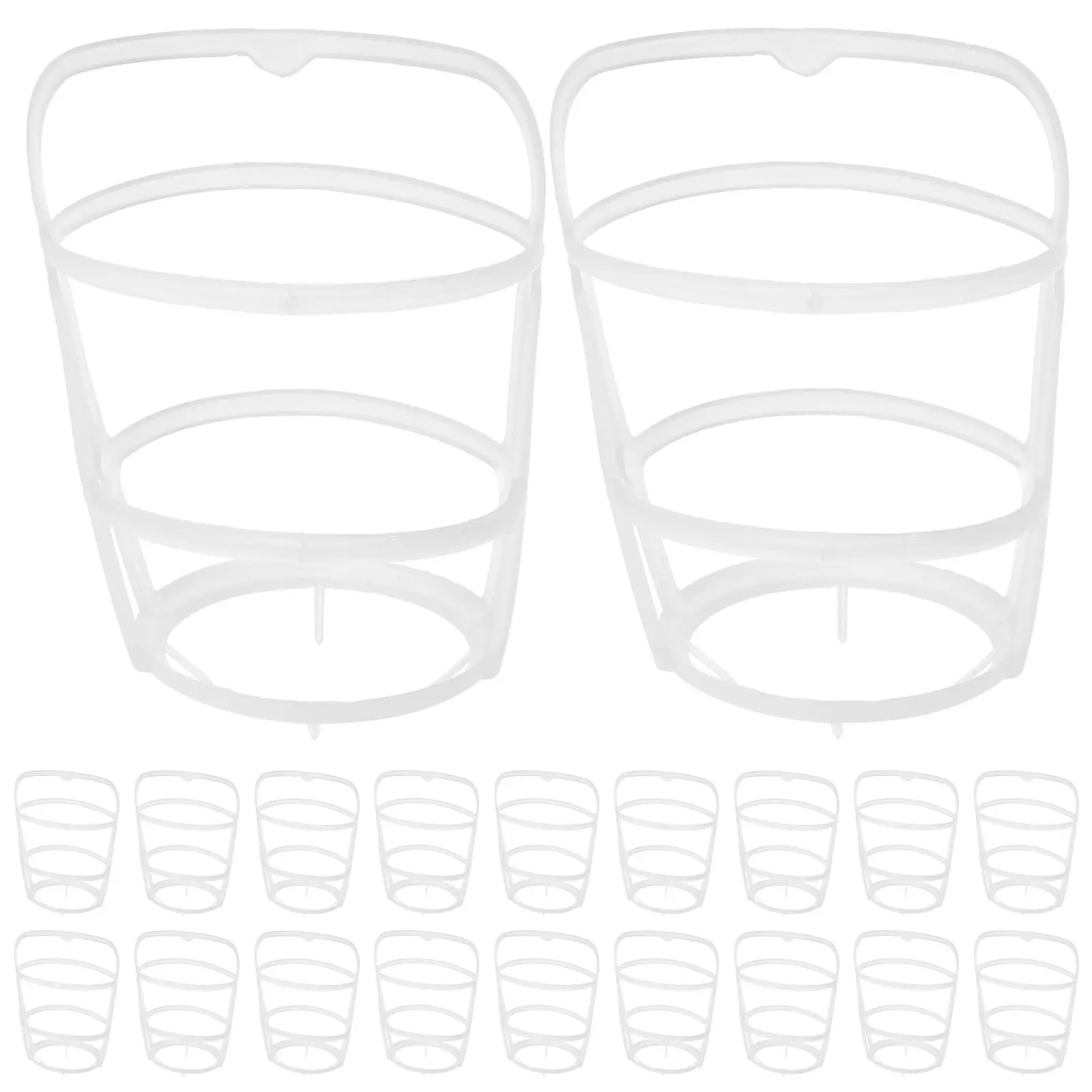 

20 шт. сетчатых чехлов для инфузионных бутылок, прочные пластиковые многоразовые держатели для бутылок с физраствором для инфузионных стоек, медицинских систем капельниц