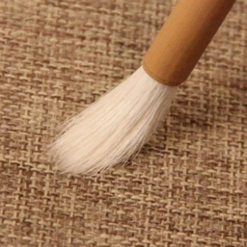 Chinese Calligraphy Brush, Chinese Painting Brush, Script Practice Brush, Weasel Hair, Woolen Hair, Slender, Gold Landscape