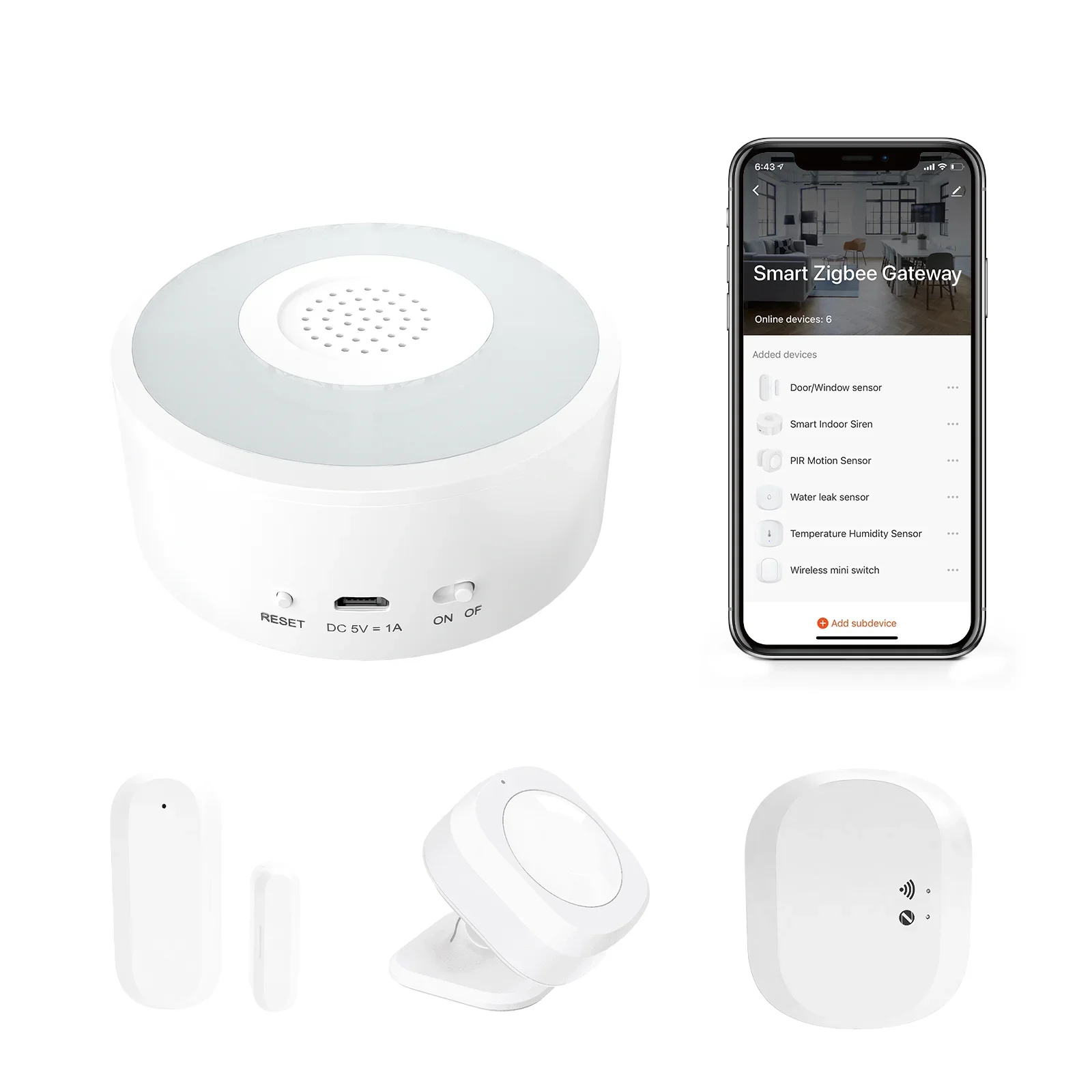 

VENZ indoor security system smart alarm door sensor 1080p camera kit smart home system kit
