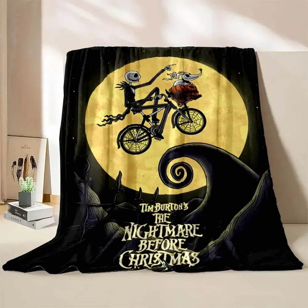 Disney The Nightmare Before Christmas Printing Blanket Adult Children Warm Blankets Home Travel Soft and Comfortable Blanket