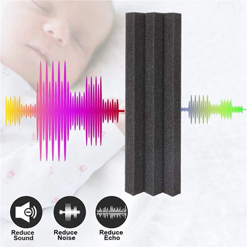 

64 шт. акустические панели, бас-ловушка, угловая студийная пена, звукоизоляционная накладка, настенная панель, угловой блок для студии или театра