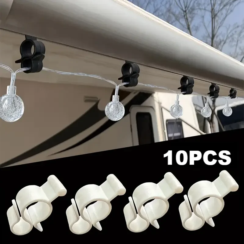 Picture 3: RV Awning Hook 10pcs Caravan Clip Hook for Clothes Drying Laundry Lamp Sunshade Canopy for Most Motorhome Accessories