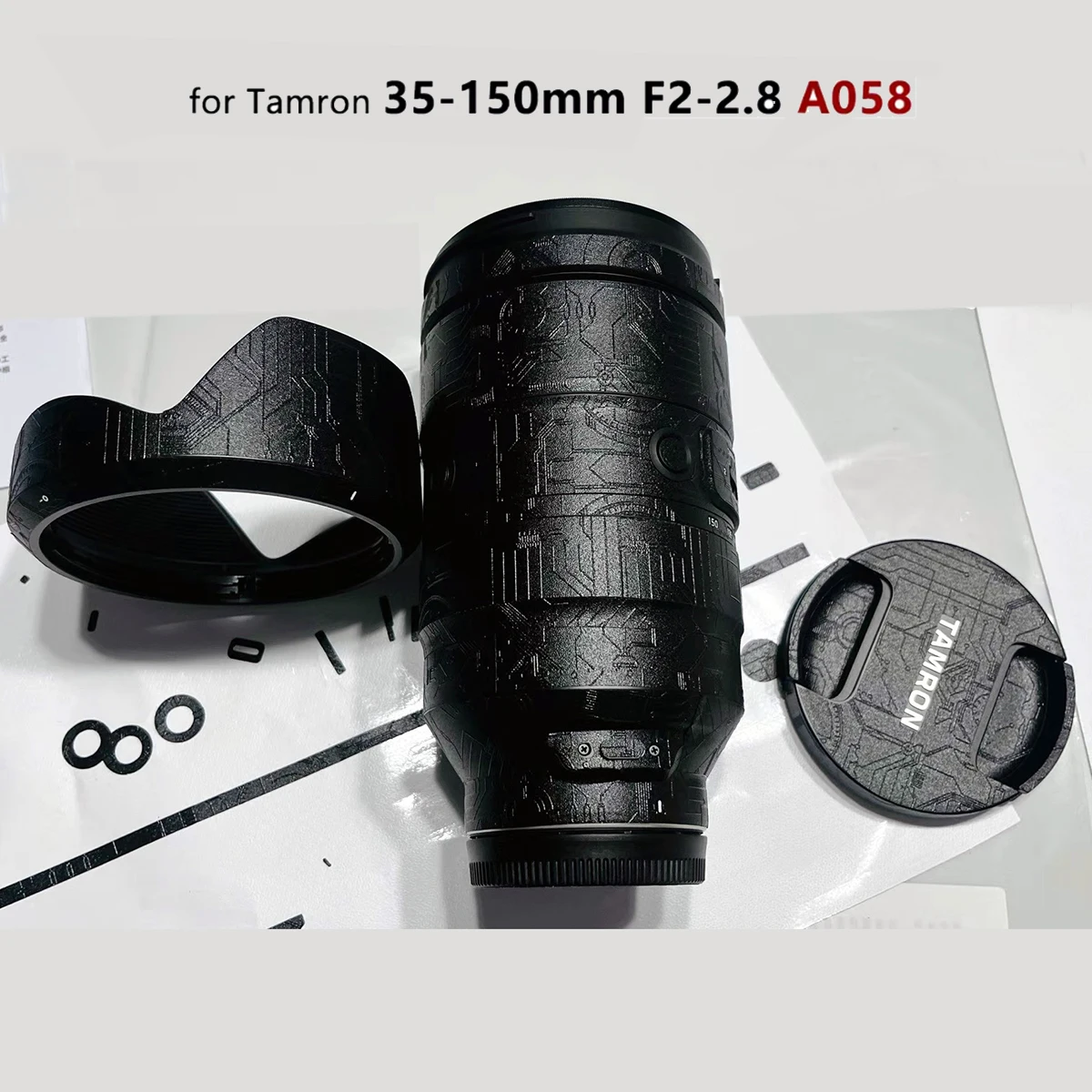 Per Tamron 35-150mm F2-2.8 A058 Per Sony E Mount Decal Skin Obiettivo Della Fotocamera Adesivo Pellicola Dell'involucro Del Vinile 35-150 2-2.8 F/2-2.8 Di III VXD