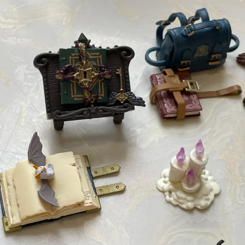 In Stock Re-Ment Genuine A Day At The Magic Academy Miniature Scene Collecte Action Model Blind Box Surprise Birthday Gifts