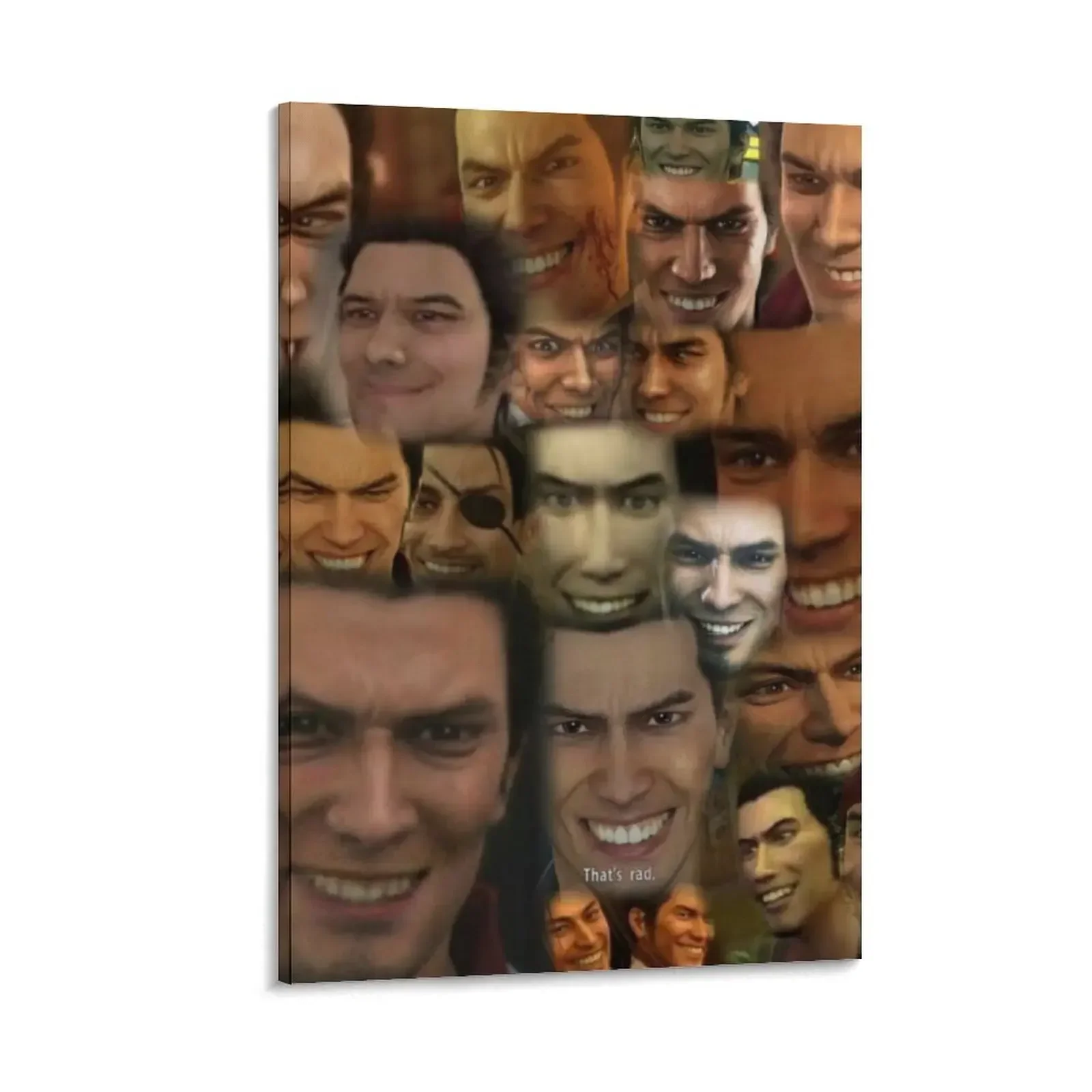 

Happy Kazuma Kiryu :) Canvas Painting bedrooms decor room decorations for men home decor interior stickers & posters
