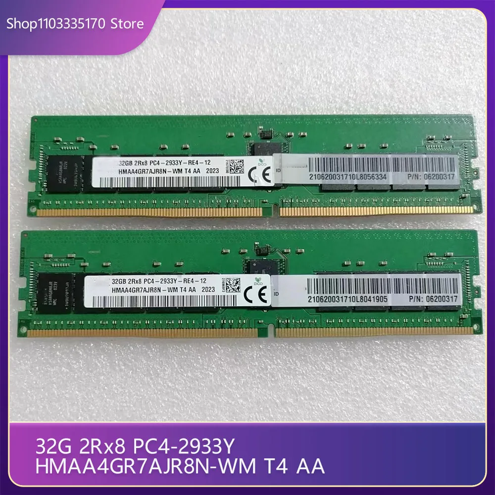 Server Memory for SK Hynix 32G 2Rx8 PC4-2933Y HMAA4GR7AJR8N-WM T4 AA,1 piece