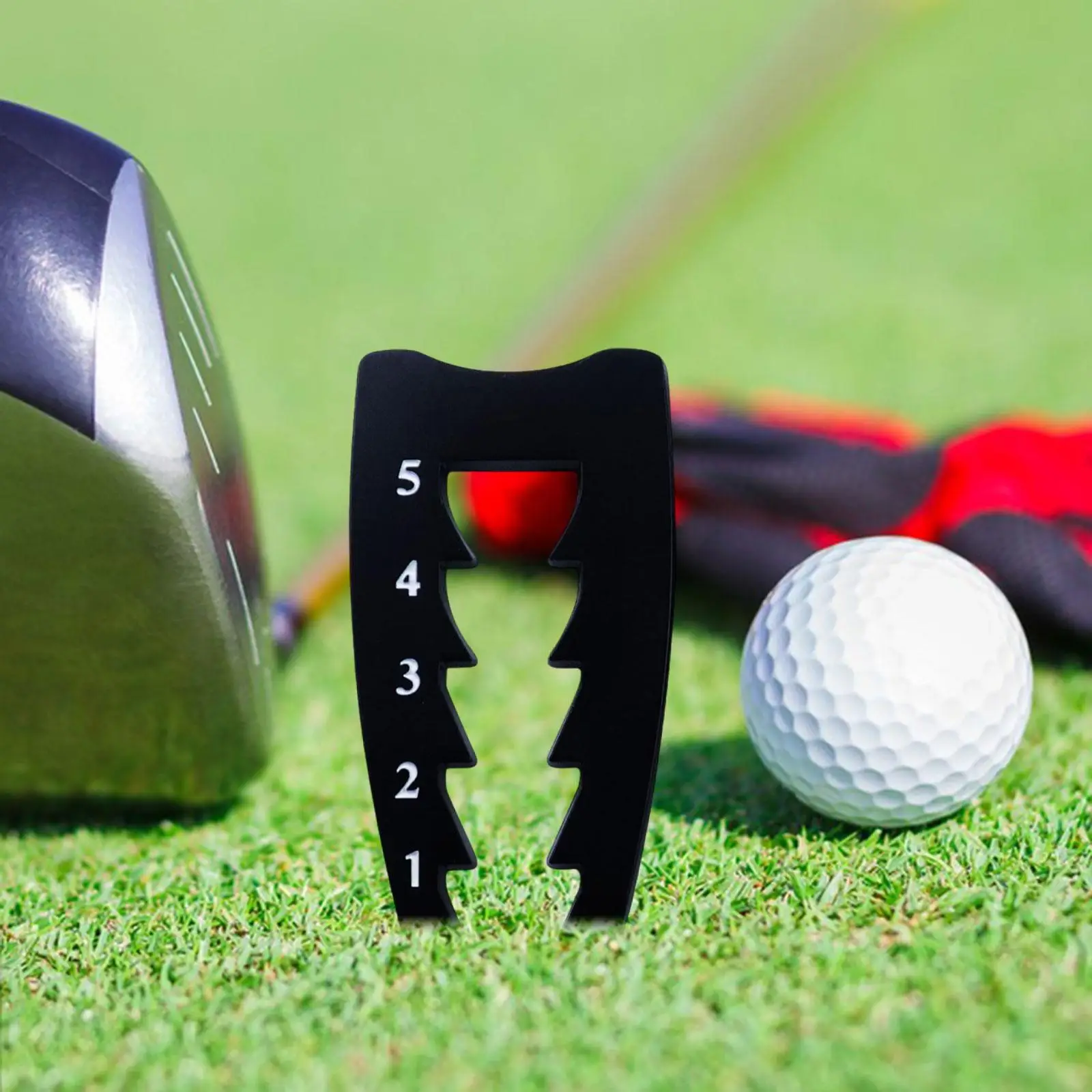 Adjustable Golf Tee Height Tool Tee Height Setter Compact Accurate Easy to Use Measuring Device Swing Zinc Alloy