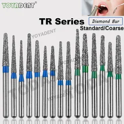 TR Type Coarse Dental Diamond Burs Dentistry Strawberries FG 1.6mm For High Speed Handpiece Dentistry Materials 10pcs