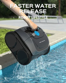 Limpiador de piscinas, Robot inalámbrico, aspirador eléctrico para piscina OS7010C, batería de recarga de aplicación, 4600mAh, funcionamiento, planificación de ruta 2H
