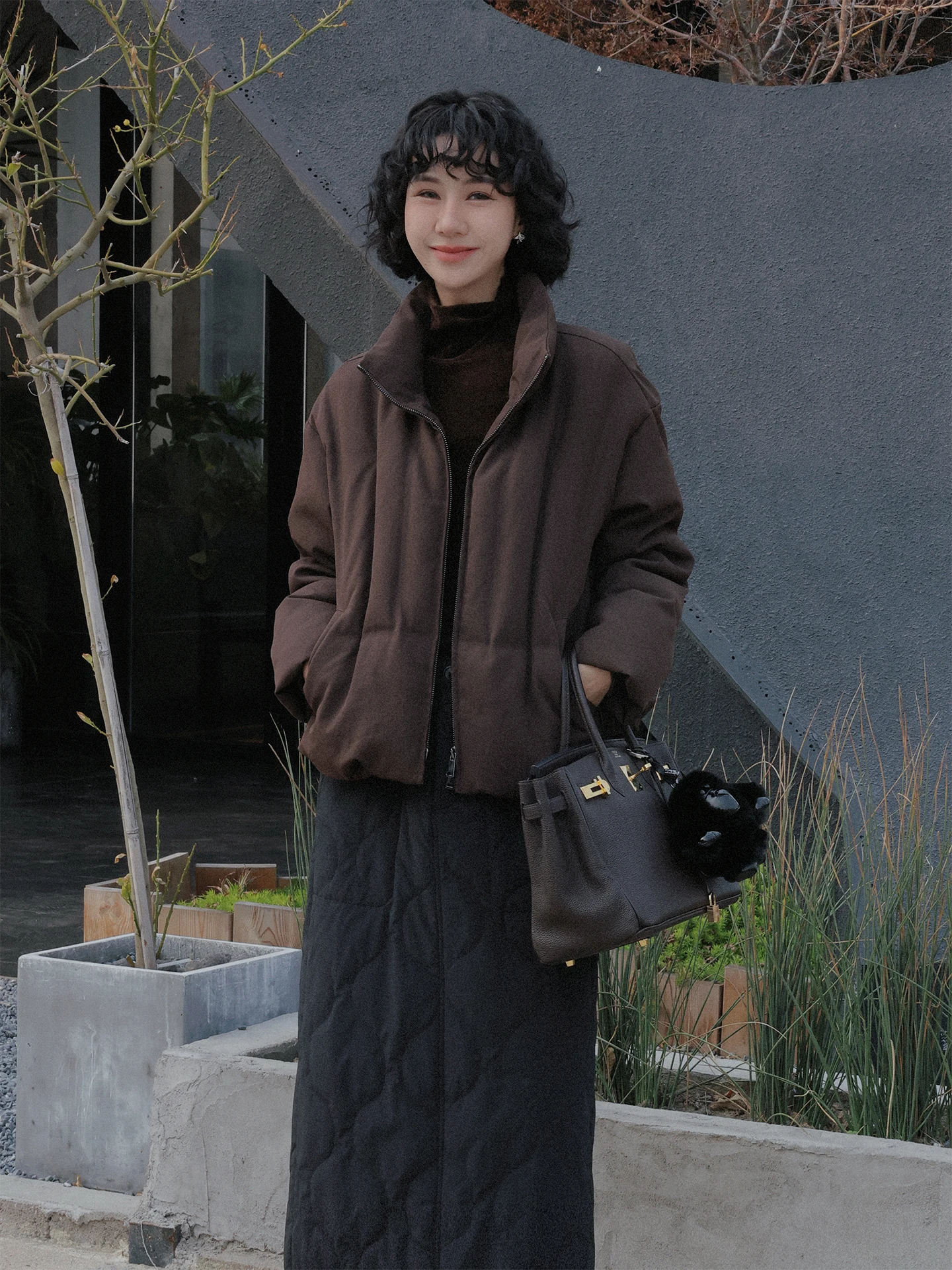 

Женская зимняя куртка-пуховик TT с воротником-стойкой, из гусиного пуха, приталенная, теплая и уютная, модная женская верхняя одежда